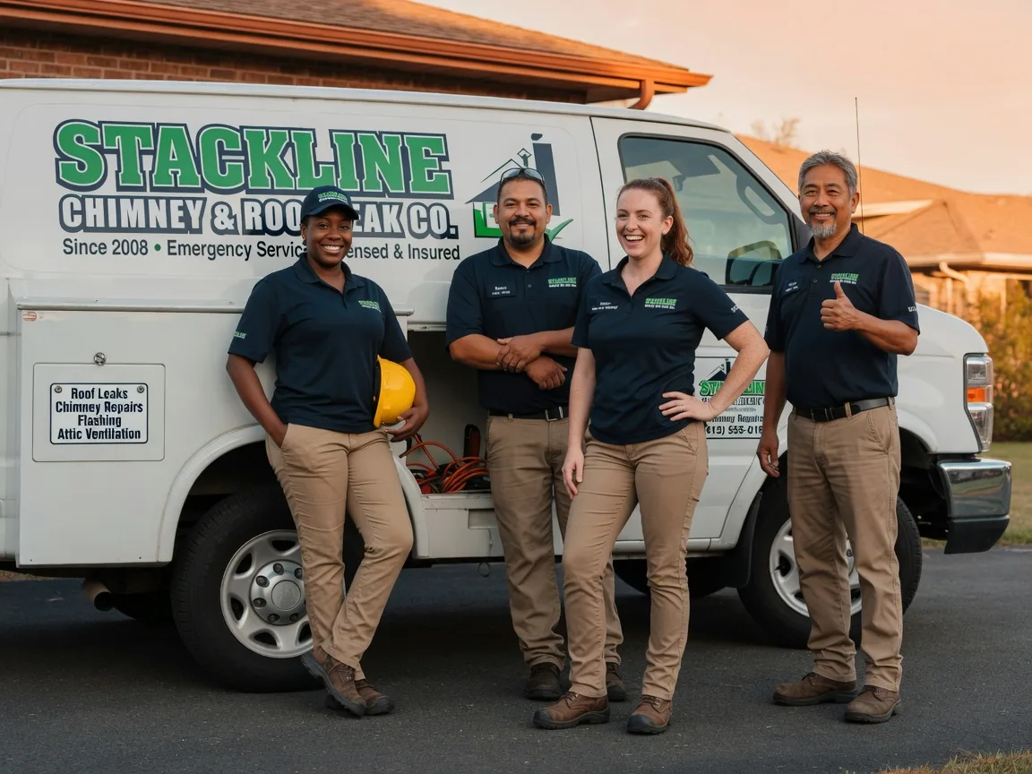 Chimney flashing repair company in Concho, OK